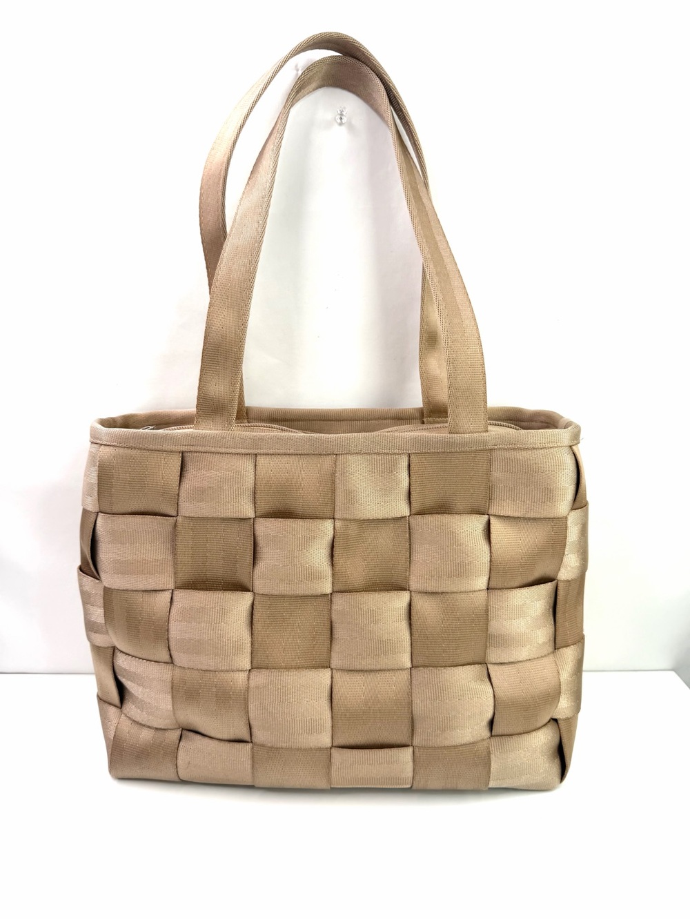 Harveys Taupe Tan Original Seatbelt Large Tote Bag